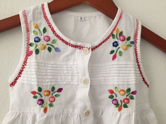 embroidered flower girl dress