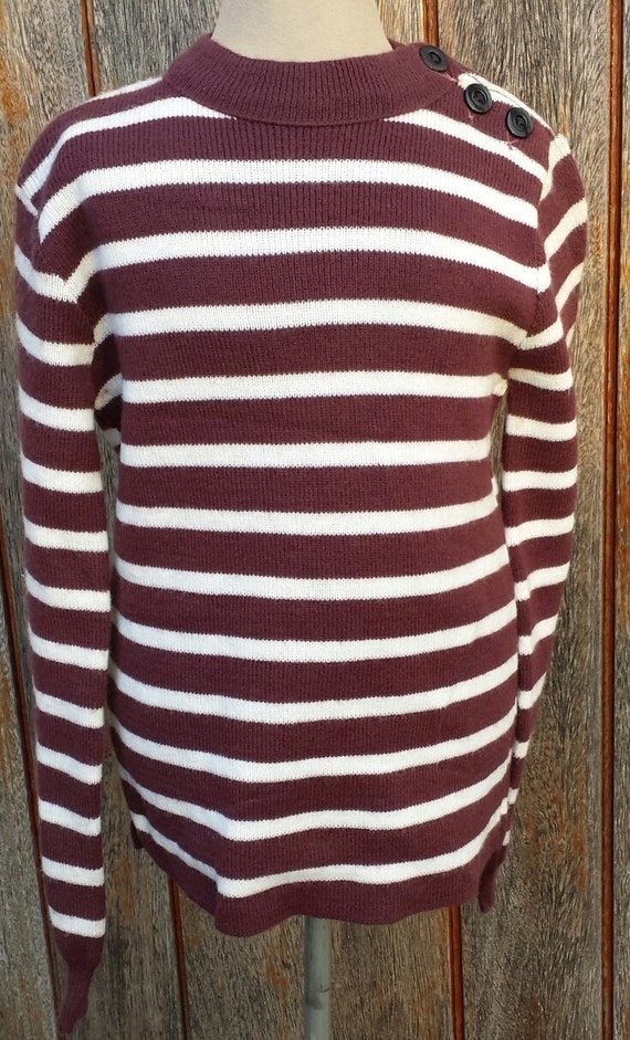 suéter jersey chico niña punto retro ropa nueva vintage 1980 rayas jóvenes  adolescentes tamaño 12 15 años mangas largas acogedor pullover clásico