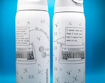 Engraved Book Tumbler: Divine Rivals Romantasy Book Lover Gift