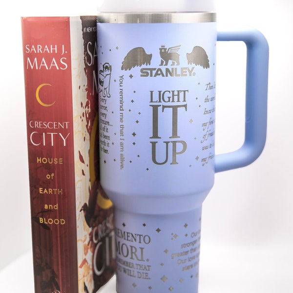 Crescent City Laser-Engraved Stanley Tumbler l Bryce l Sarah J. Maas l Fantasy Romance Novels l Books l Hunt l Rhysand l Romantasy