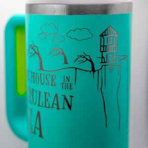 Cerulean Sea Tumbler Design l Wyvern l Buttons l Book Lovers l Fantasy Novels