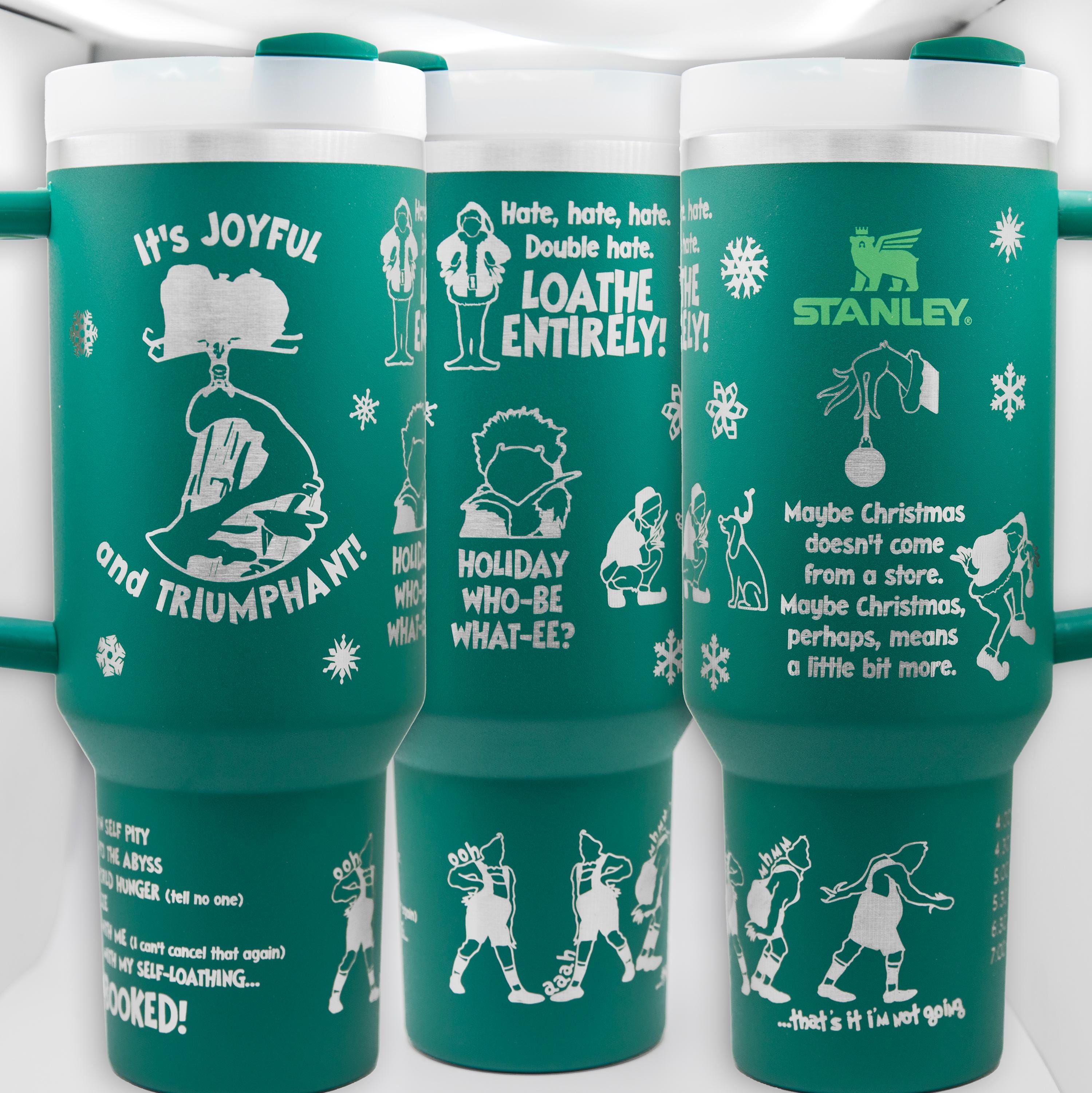 GRINCH Hate Hate Hate Double Hate LOATHE ENTIRELY Grinch Christmas Cup