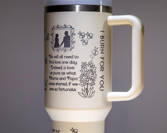 Period Romance Novel Laser-Engraved Stanley Book Tumbler; Inspired by Bridgerton Novels