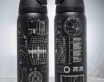 Galaxy Far Far Away Interface and Screens Laser-Engraved Tumbler