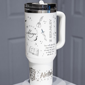 Personalized Wizarding Castle Tumbler: Magical Laser Engraving (Stanley Cup)
