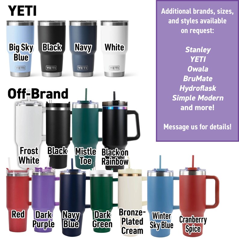 a collection of various colored and styled stainless steel tumblers, including options for both hot and cold beverages. The tumblers are available in different sizes and styles, catering to a wide range of preferences.