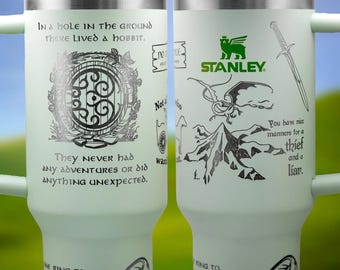 Laser-Engraved Shire Hobbit-Hole Tumbler