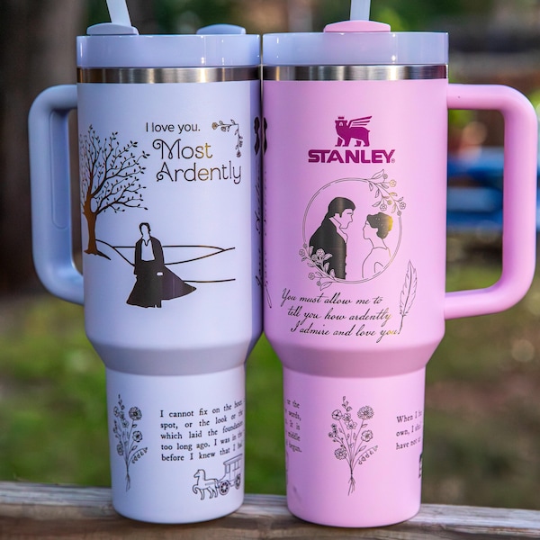 Engraved Pride and Prejudice Tumbler