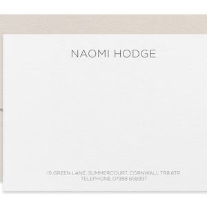 Gotham Personalised Letterpress Correspondence Cards image 2