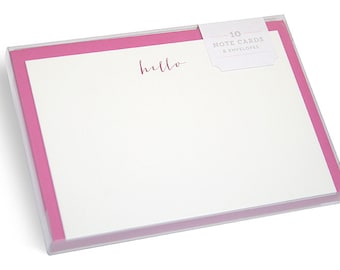 Carmen Note Cards "Hello" & "A little note"- Set of 10