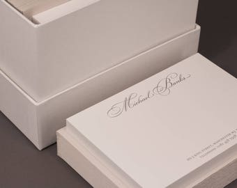 Bickham Personalised Letterpress Correspondence Cards / Note Cards