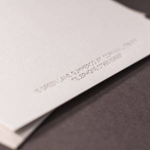 Gotham Personalised Letterpress Correspondence Cards image 7