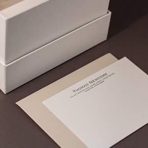 Personalisierte Letterpress-Korrespondenzkarten / Grußkarten / personalisiertes Briefpapier