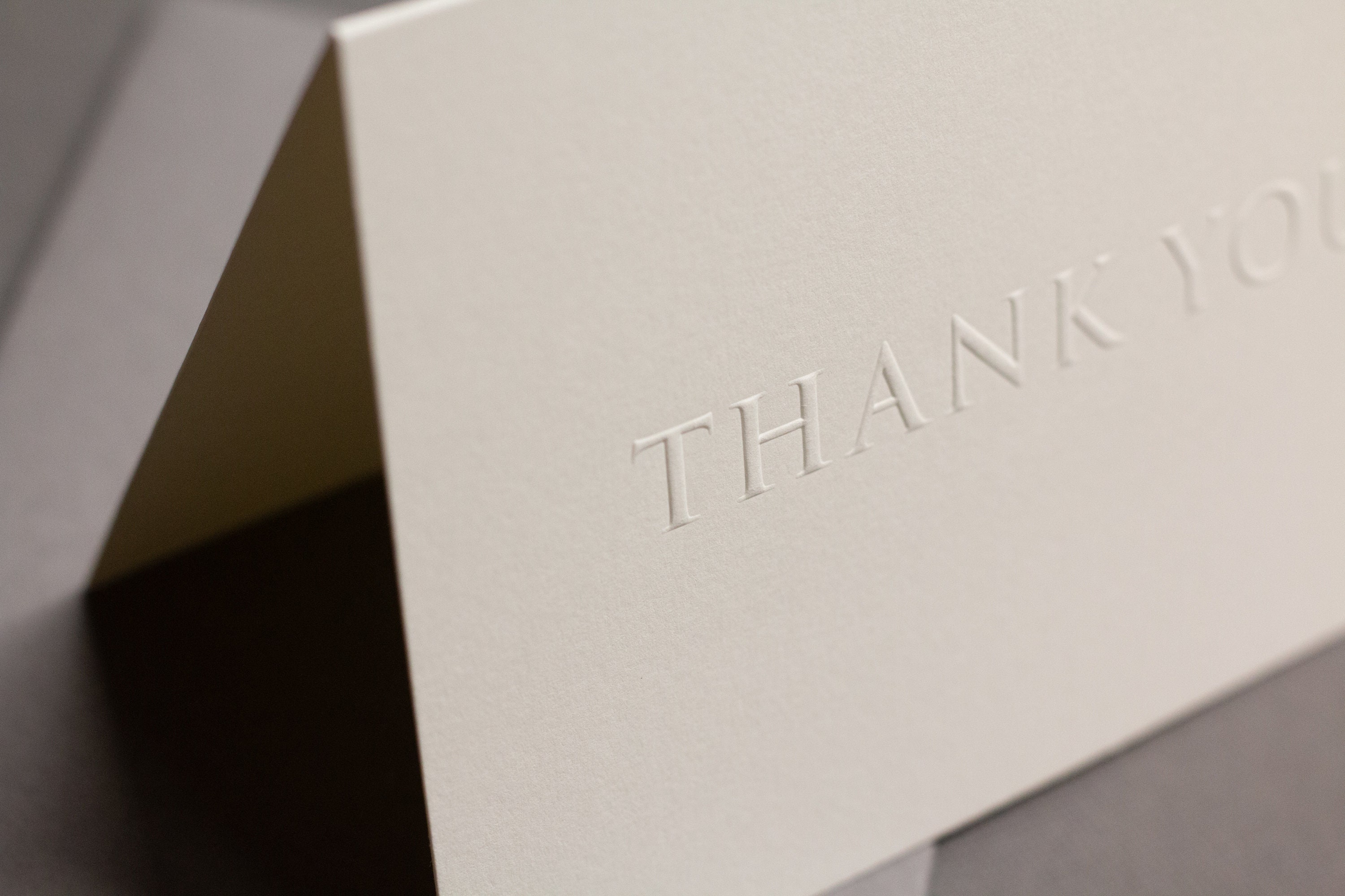Embossed Thank You Cards Set of 6 