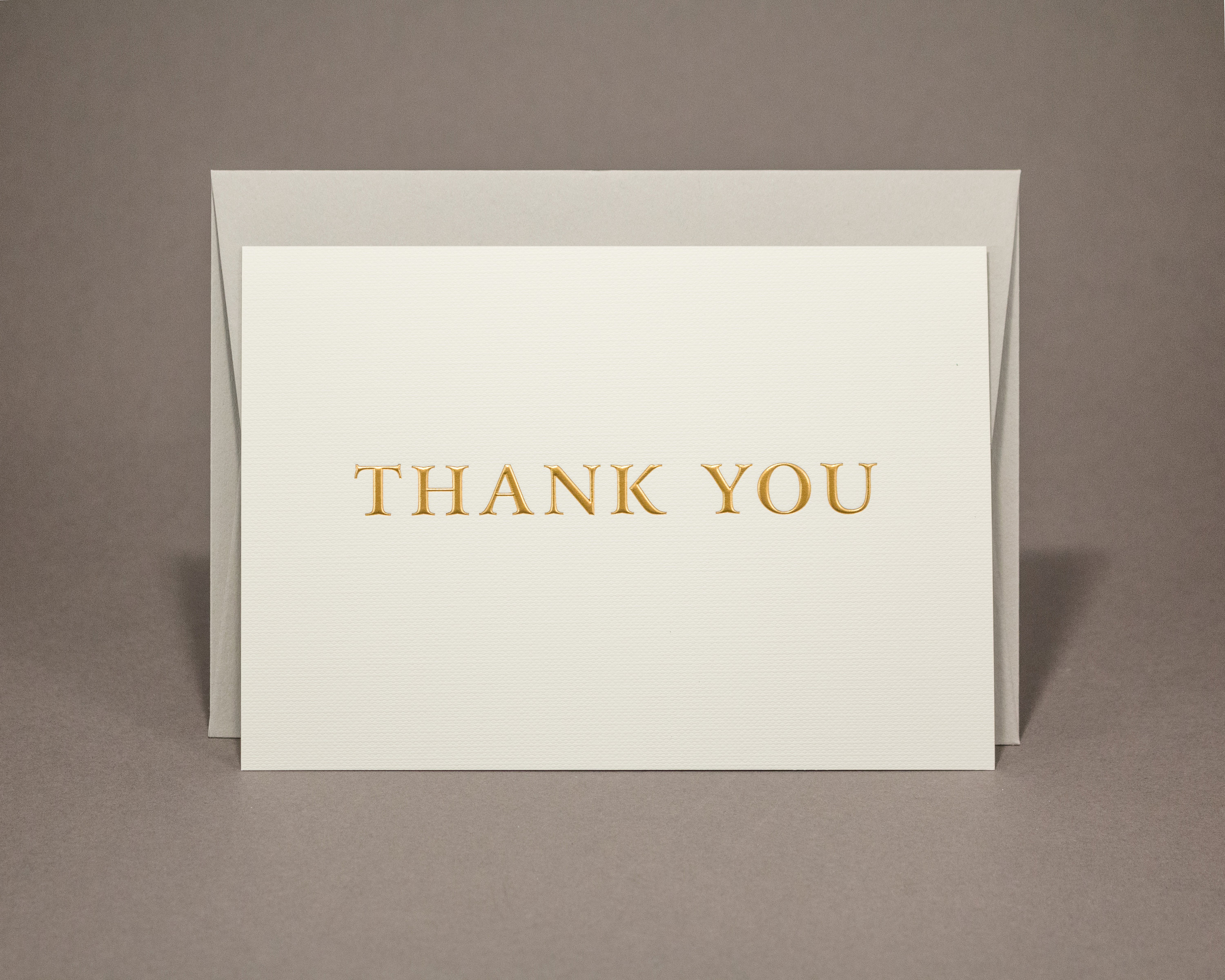 Embossed Gold Hot Foil Thank You Cards / Gift Set / Gold Embossed Note