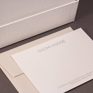 Gotham Personalised Letterpress Correspondence Cards image 4