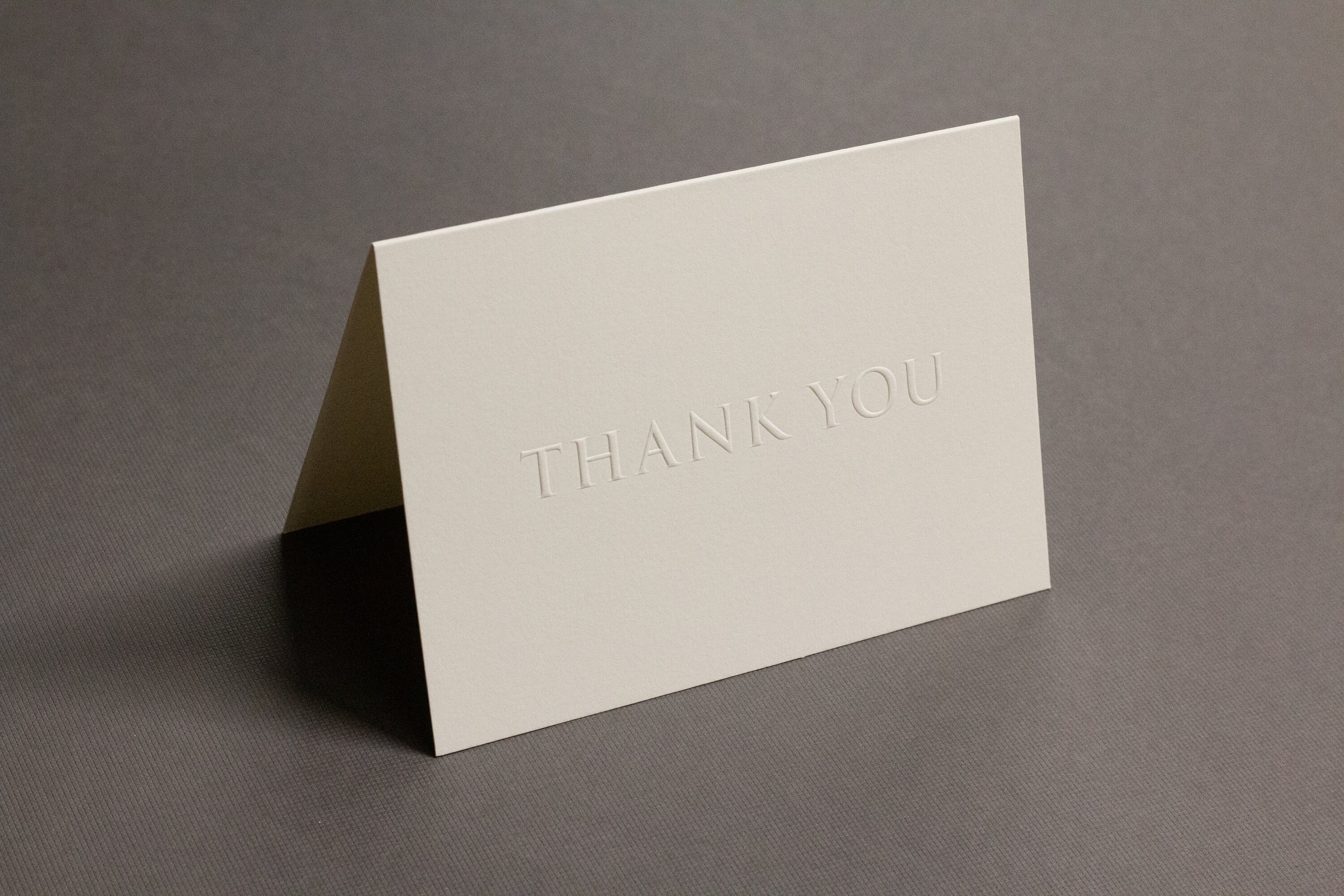 Embossed Thank You Cards Set of 6 - Etsy Canada