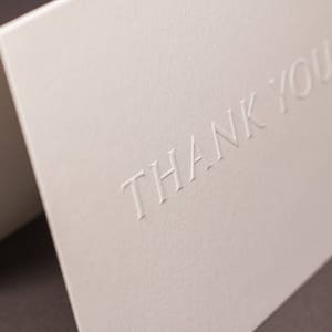 Embossed Thank You Cards Gift Set - Etsy