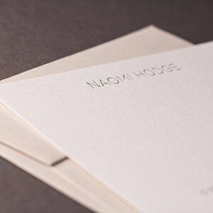 Gotham Personalised Letterpress Correspondence Cards image 5