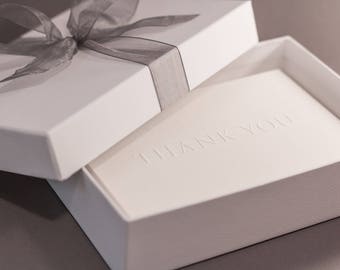 Cadeauset voor bedankkaarten met reliëf