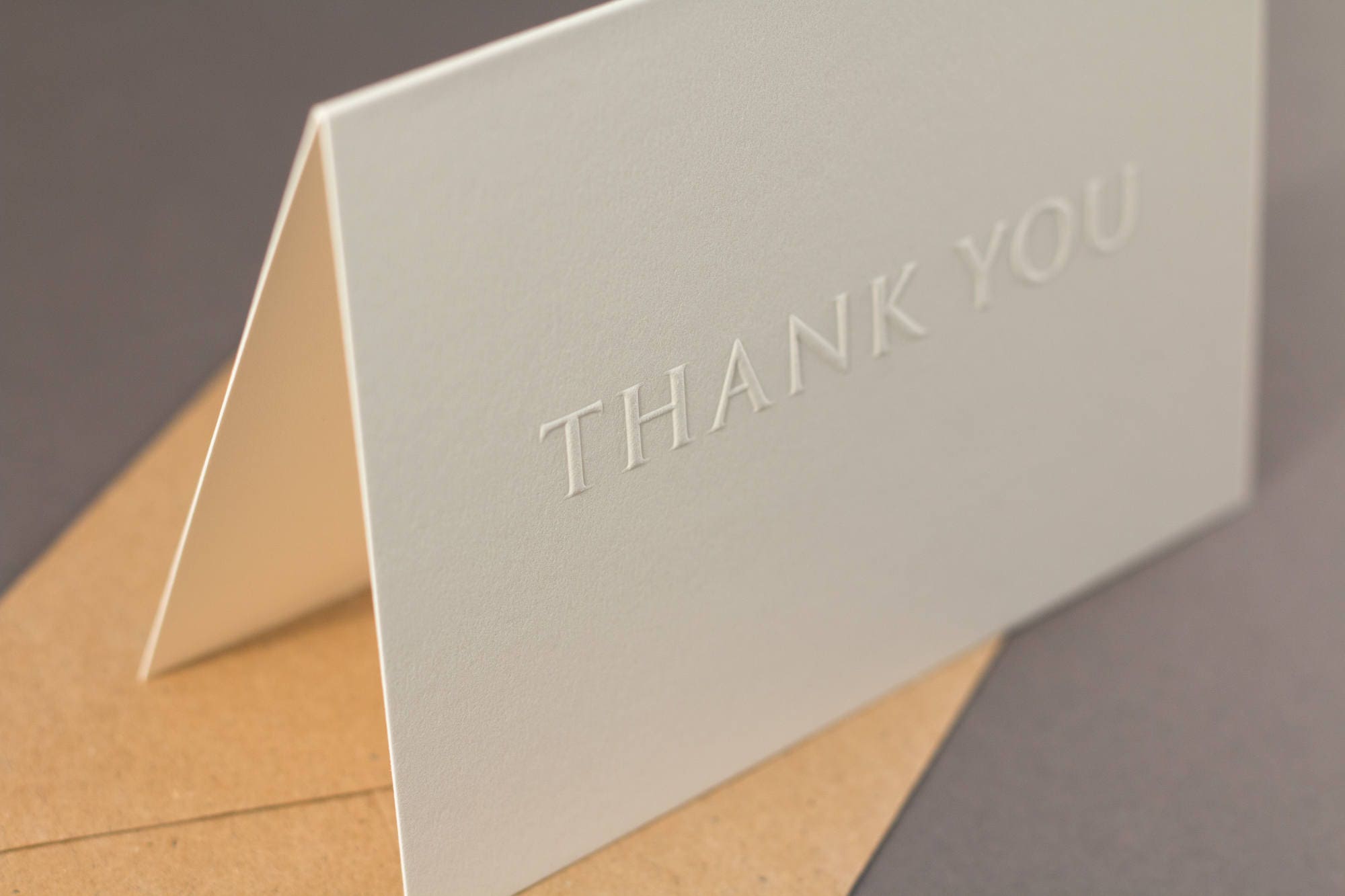 Embossed Thank You Cards Set of 6 Etsy