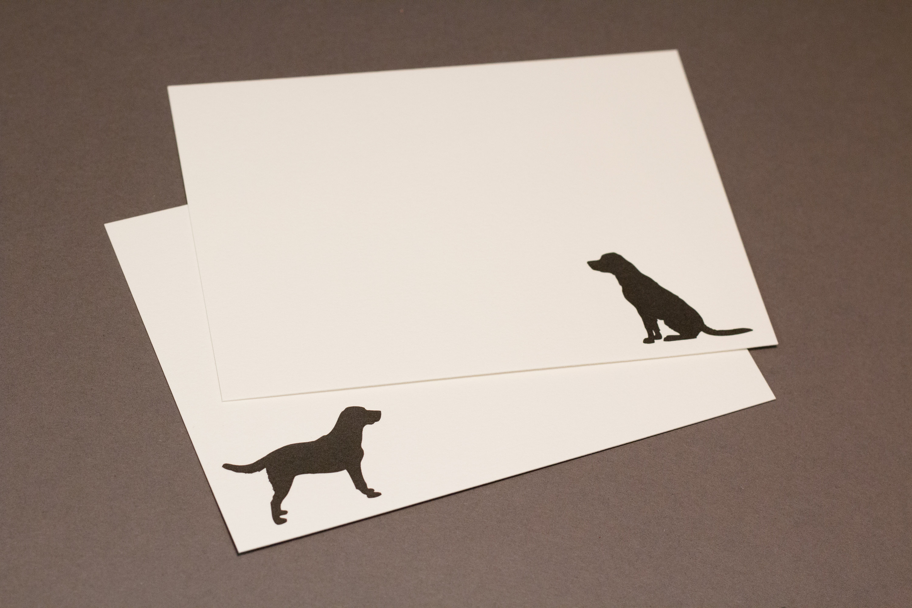Labrador Dog Letterpress Note Cards / Black Lab Cards / Gun Dog - Etsy