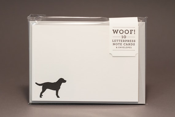 Lab Silhouette Note Card Lab Silhouette Note Card