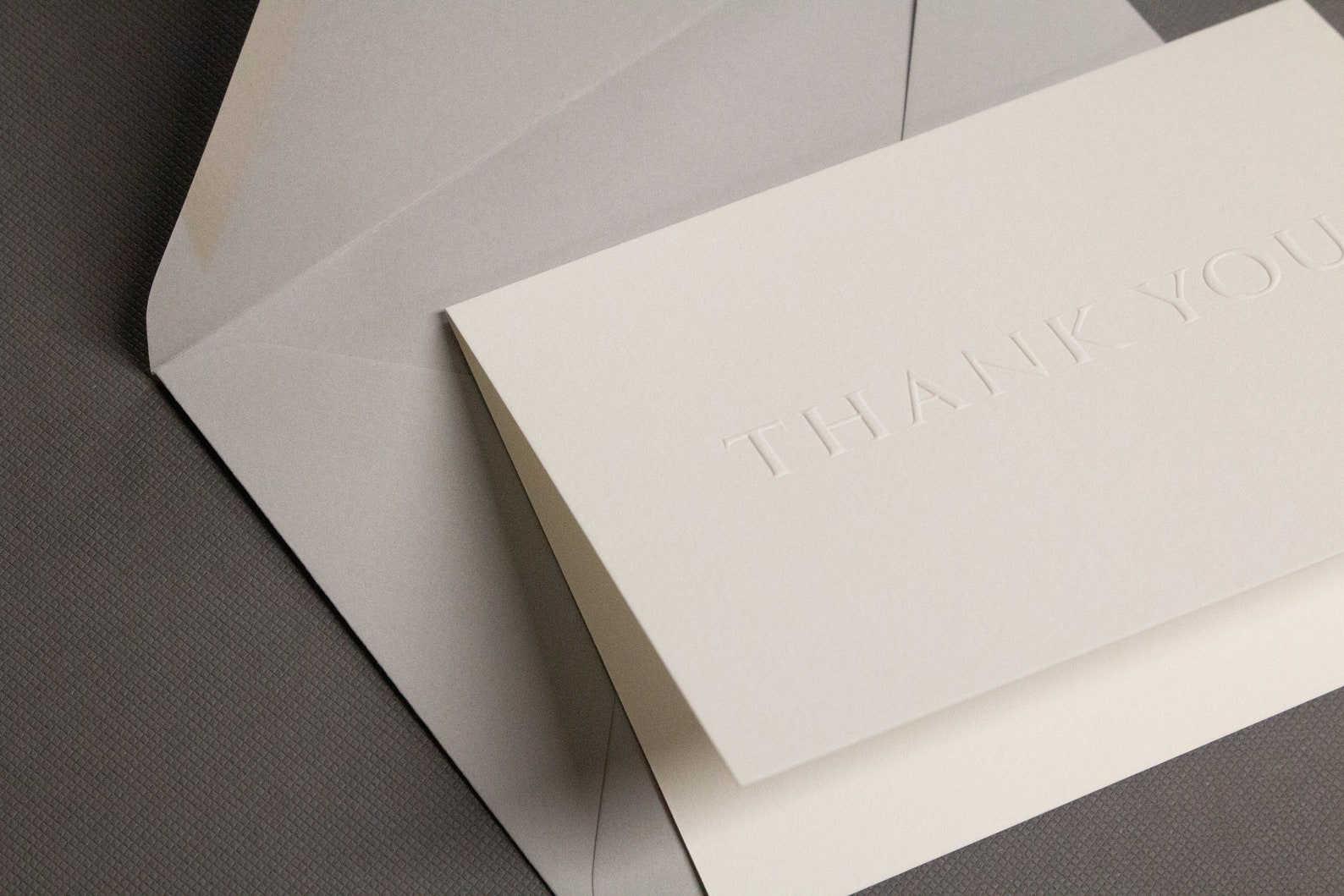 Embossed Thank You Cards - Set of 6 - Etsy
