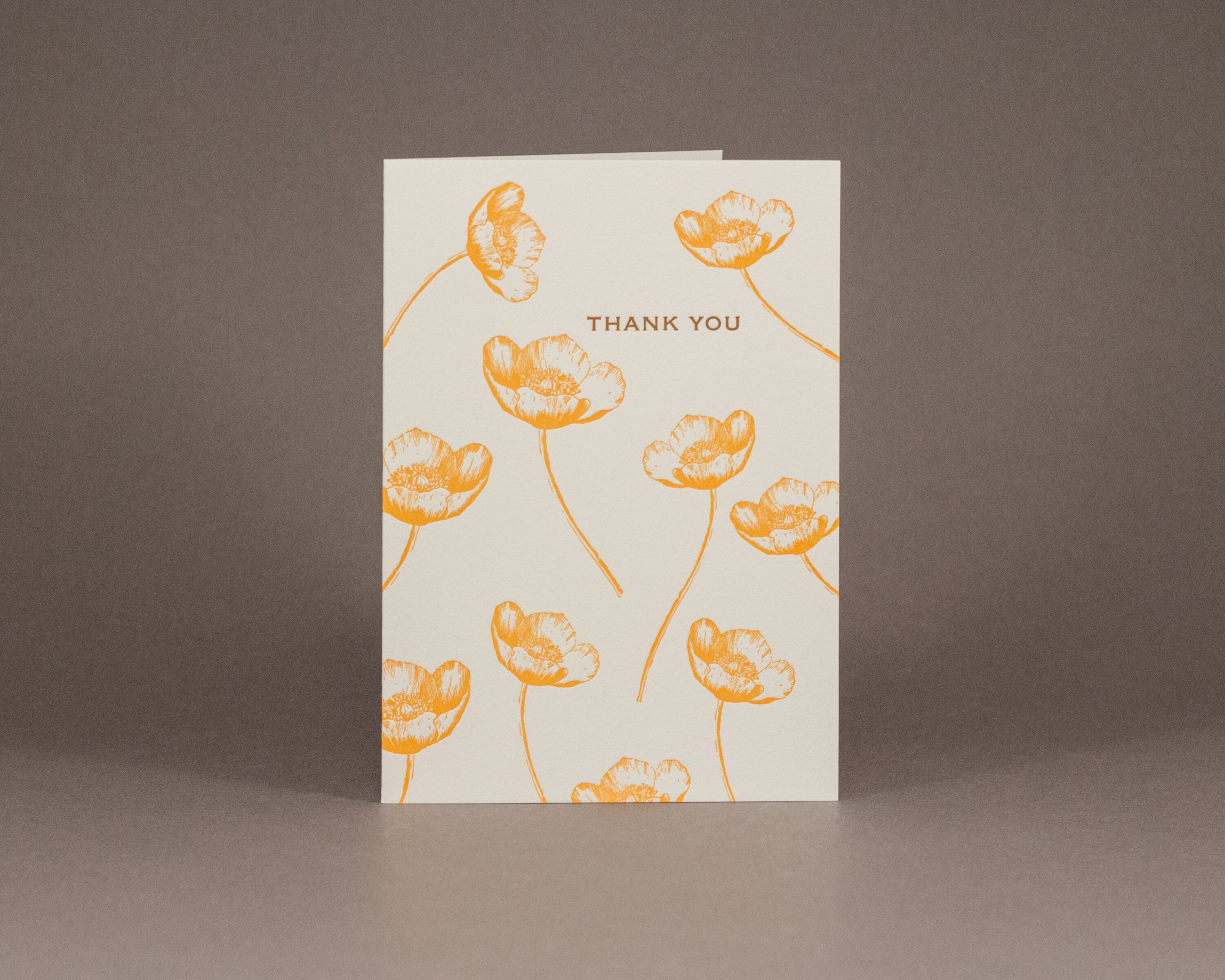 Buttercup Letterpress Thank You Cards - Set of 6 / Thank You Note Cards ...