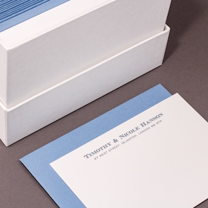 Cartes de correspondance typographiques personnalisées Islington
