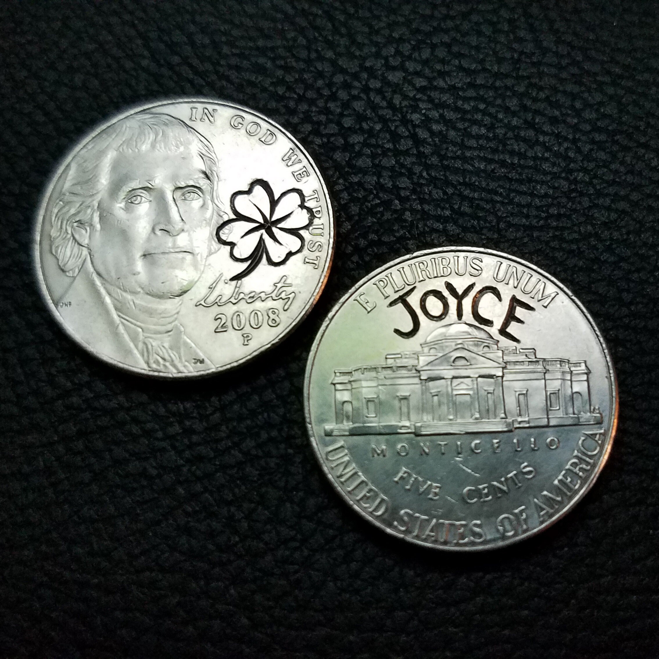 Custom Lucky Lotto Scratcher Coin Personalized Hand Carved Etsy