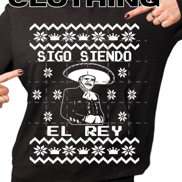 Vincente Fernandez Ugly Christmas Sweater SVG-Schnittdatei