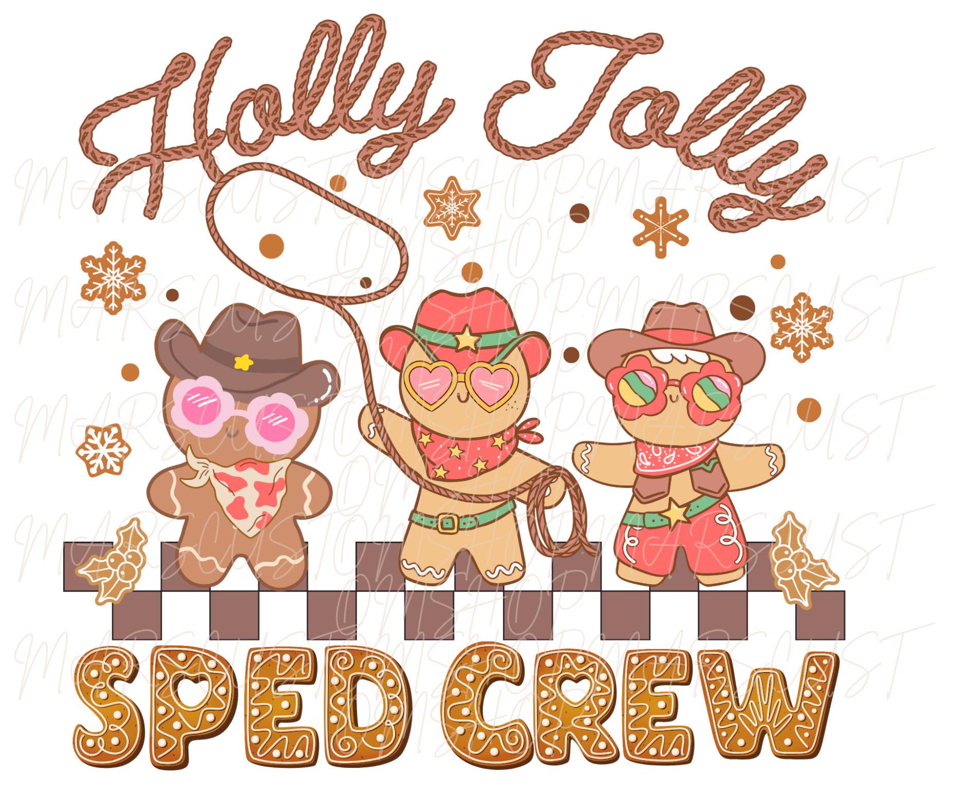 Gingerbread Crew SPED Crew Gingerbread Cowboys PNG - Etsy