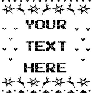 Modello di design per maglione natalizio brutto file svg e jpeg per cricut e altre macchine da taglio
