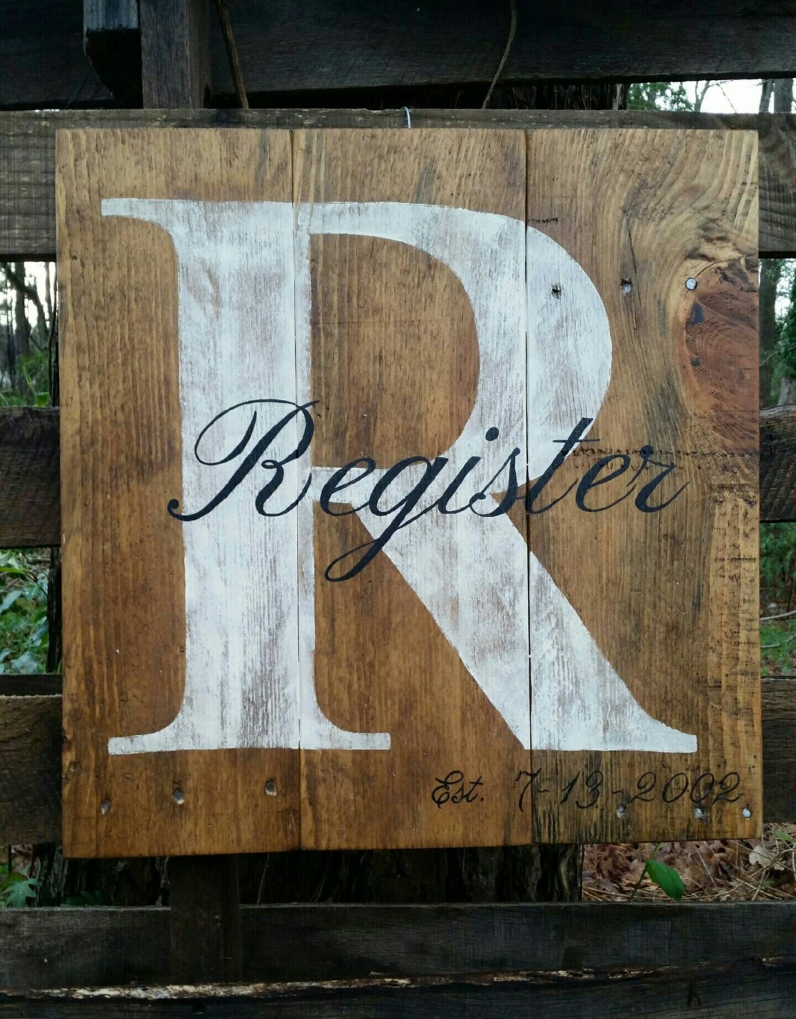 Monogram Pallet Sign Custom Monogram Sign Custom - Etsy