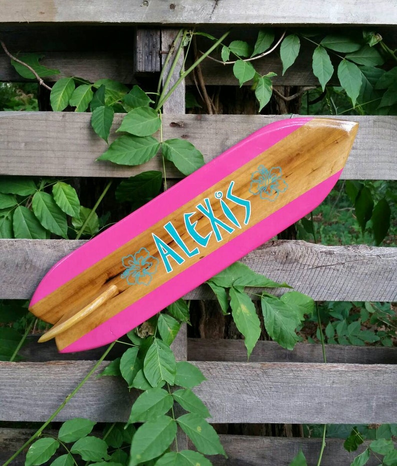 Surfboard name plate Surfboard sign surfboard decor custom Etsy