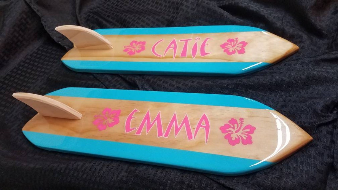 Surfboard name plate Surfboard sign surfboard decor custom Etsy