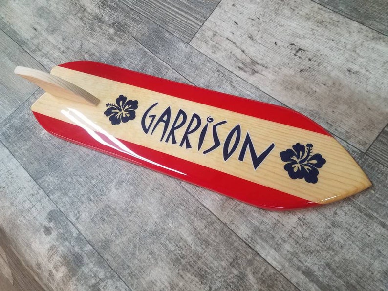 Surfboard Name Plate Surfboard Sign Surfboard Decor Custom Etsy