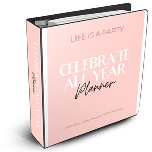 Celebrate All Year Planner /Holiday Planner/Seasonal Calendar/Christmas Planner/Event Planner/Party Planner/Planning Journal/Travel Planner