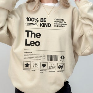 Zodiac Leo Crewneck Sweatshirt, Astrology Shirt, Gift For Leo