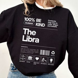 Zodiac Libra Crewneck Sweatshirt, Astrology Shirt, Gift For Libra