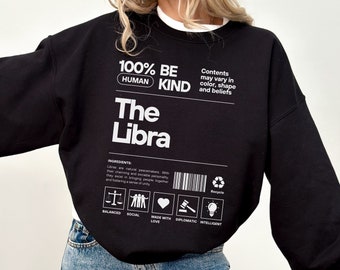 Zodiac Libra Crewneck Sweatshirt, Astrology Shirt, Gift For Libra