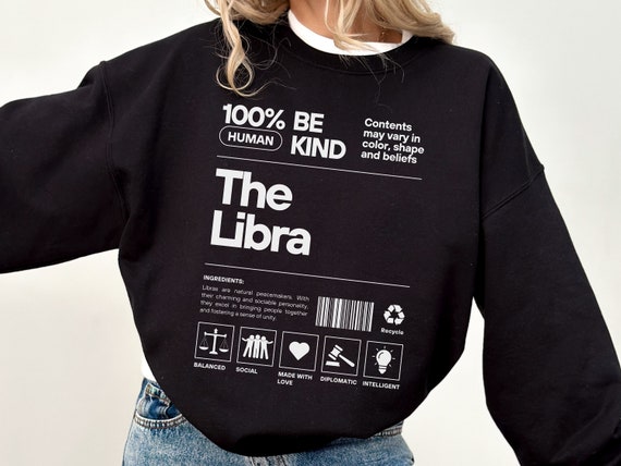 Zodiac Libra Crewneck Sweatshirt, Astrology Shirt, Gift For Libra