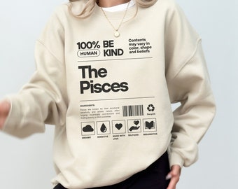 Zodiac Pisces Crewneck Sweatshirt, Astrology Shirt, Gift For Pisces