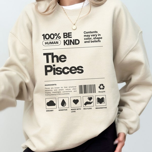 Zodiac Pisces Crewneck Sweatshirt, Astrology Shirt, Gift For Pisces