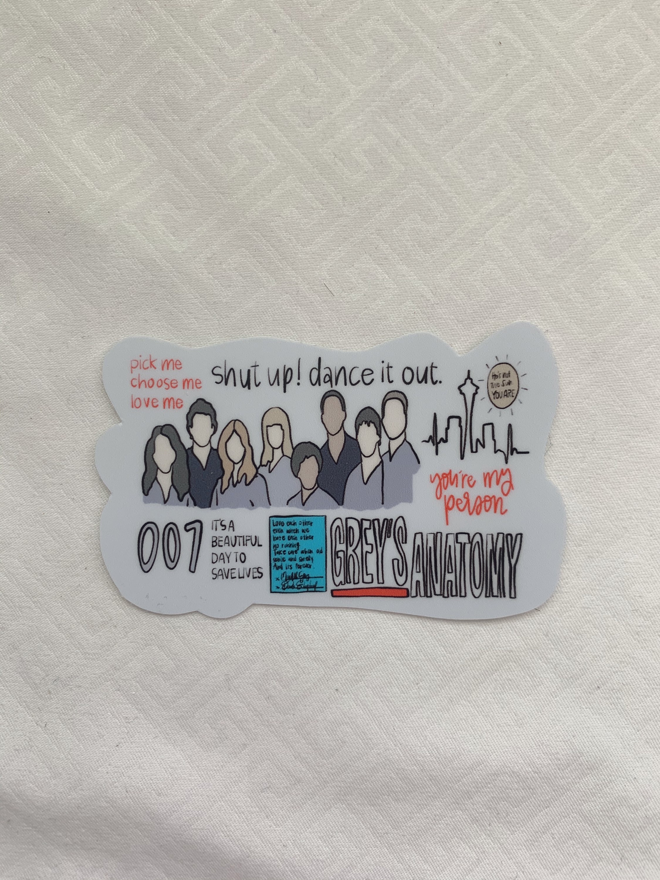greys anatomy sticker