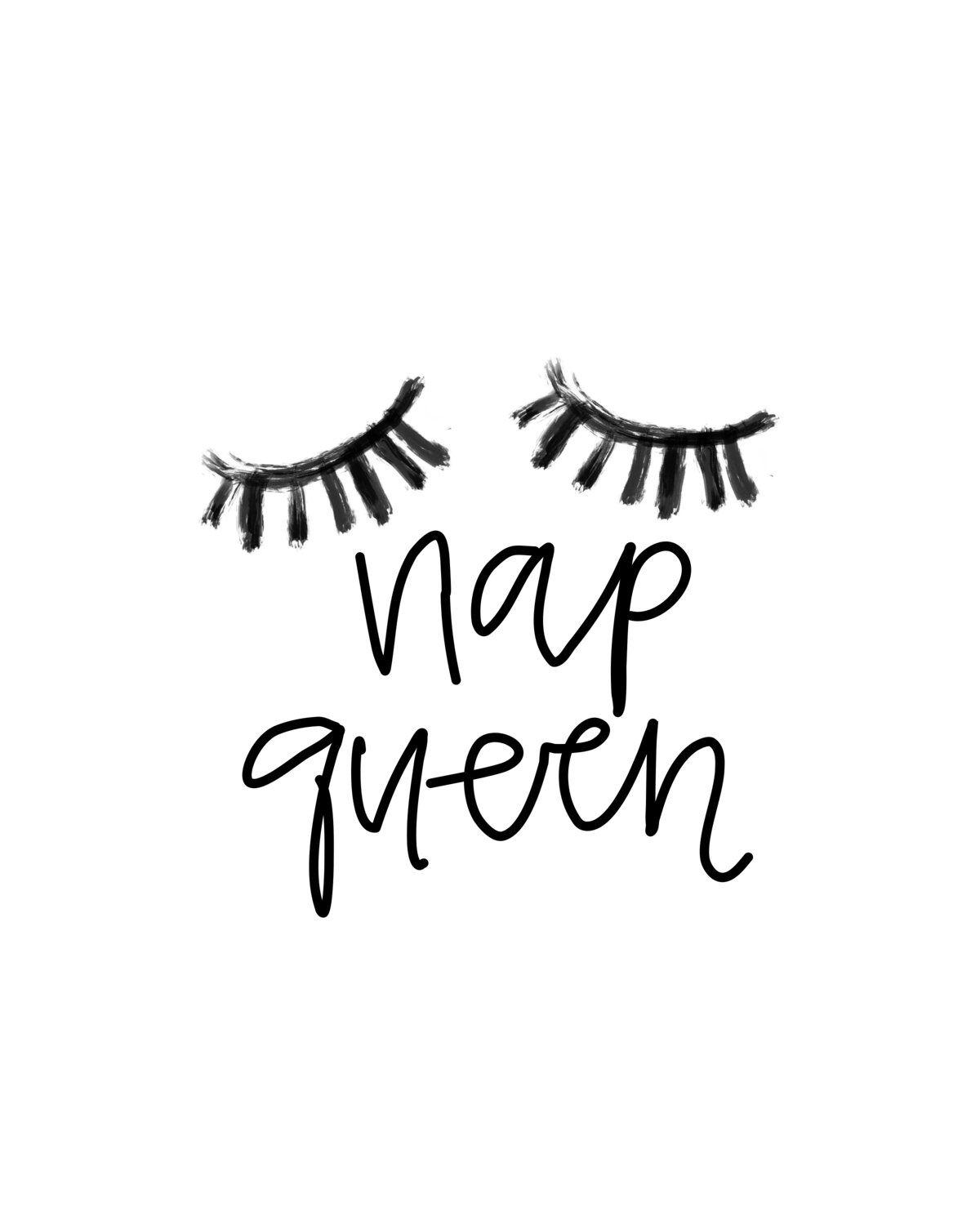 Nap queen 8x10 downloadable print