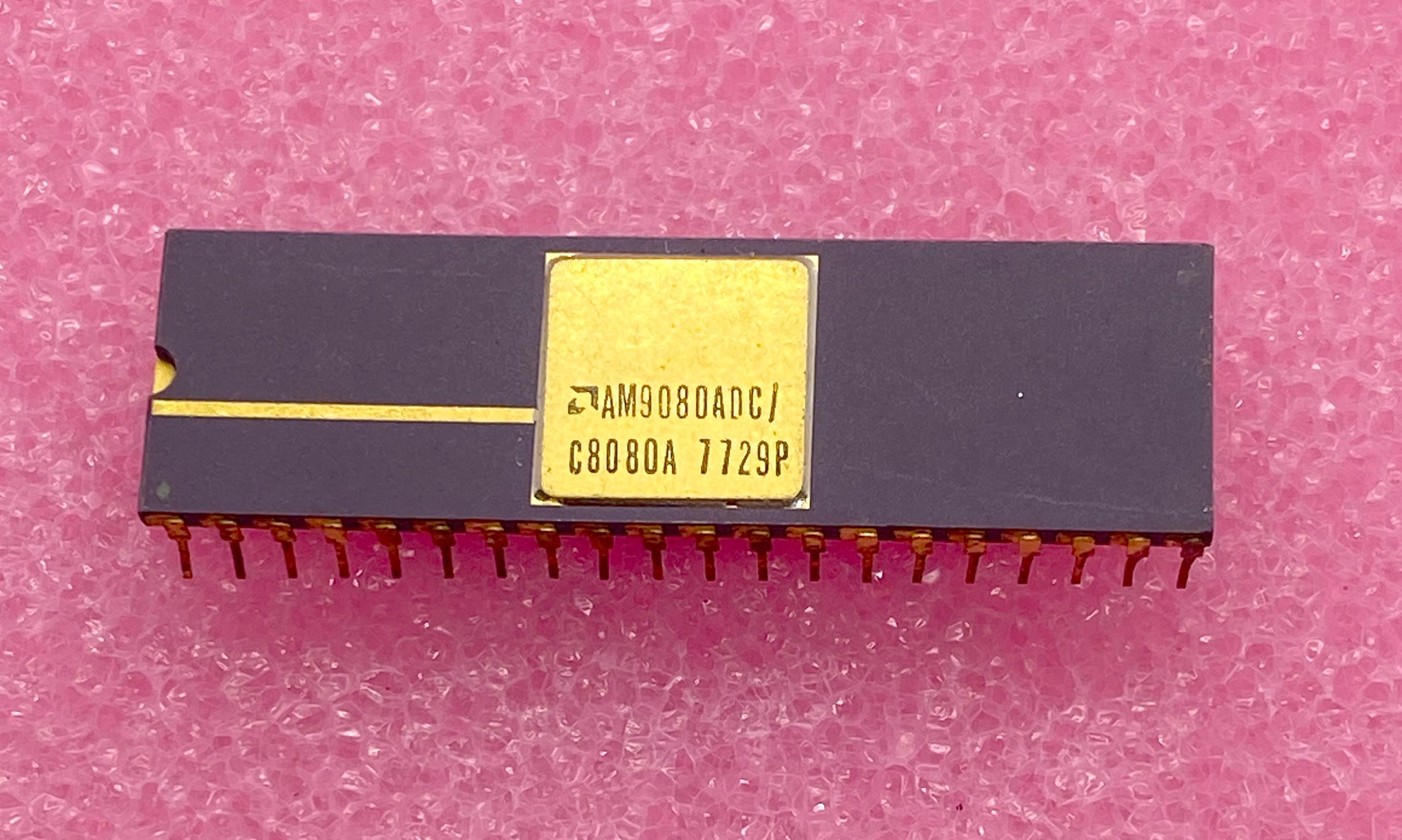 SELTENE AM9080A AM9080ADC Integrierte Schaltung New Old Stock 1977 Keramik Dip 40 Pin Gold Leg Lila Keramik 1977 Datumscode CNC Micropumprotor