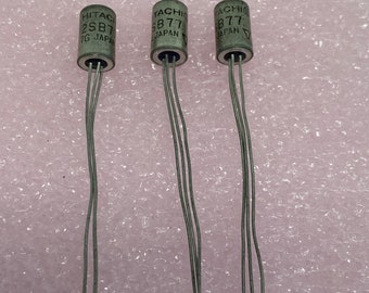 3 Stück Hitachi 2SB77 Germanium Transistoren Matched HFE New Old Stock Tested 1970s Datum Code für Fuzz Face Pedale TO-1 Paket (3 Beine)