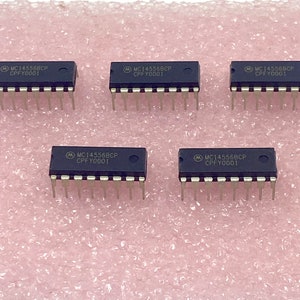 Lot of 10 Motorola MC14556BCP Integrated Circuits 1996 Date Code Semiconductor New Old Stock CD4556BE Cross DECODER/DEMUX 1X2:4 16 Pin DIP